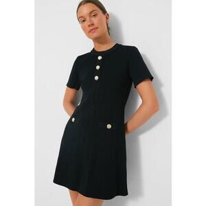 NWOT TUCKERNUCK HYACINTH HOUSE Black Knit Barbara Mini Dress Sz M